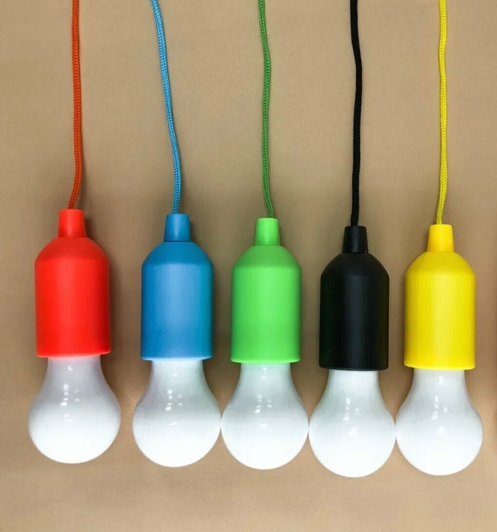 Подвесная лампа/Лампа светильник для кемпинга/LED лампочка на веревке - фотография № 3