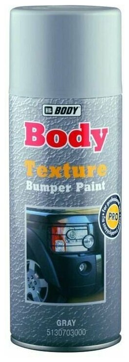 Краска автомобильная HB Body Texture Bumper Paint, 5130703000, серый, 400 мл