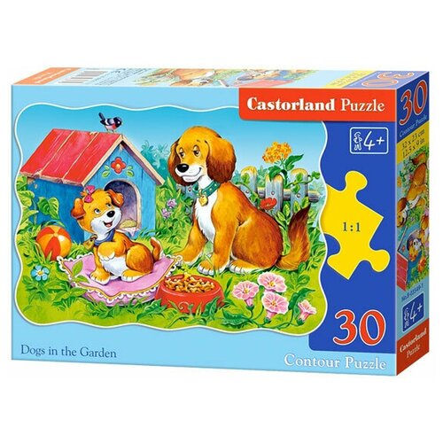 Пазл Castorland Dogs in the Garden (B-03549), 30 дет.