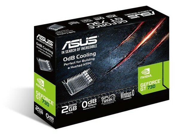 Видеокарта Asus GeForce GT730-SL-2GD5-BRK, 2048 Мб (GT730-SL-2GD5-BRK)