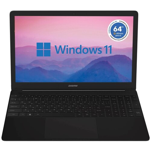 Digma EVE 15 P417 Black 156 IPS FHDN50308GB256Gb SSDW11 NN5158CXW01 3064100₽