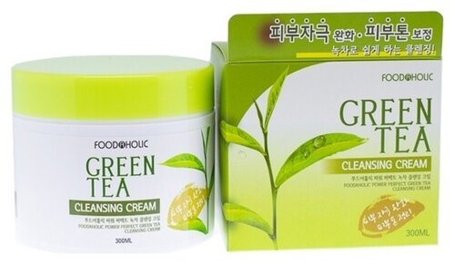 FOODAHOLIC NATURE SKIN CLEANSING CREAM – GREEN TEA Очищающий крем для лица с экстрактом зеленого чая 300мл