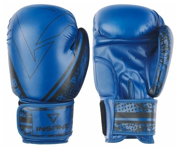 Перчатки боксерские INSANE ODIN IN22-BG200, ПУ, синий, 12 oz УТ-00020338