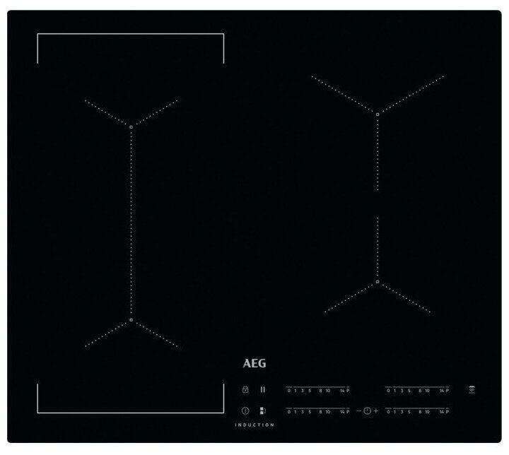 Индукционная варочная панель AEG IKE 64441 IB, черный - фотография № 1