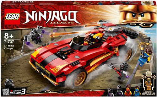 Конструктор LEGO NinjaGo 71737 Ниндзя-перехватчик Х-1, 599 дет.