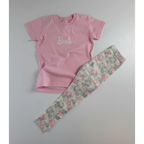 Комплект для девочки футболка и лосины / Летний комплект футболка и легинсы 110