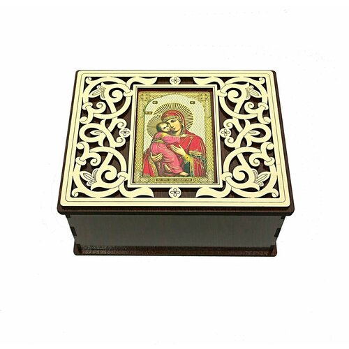Шкатулка с иконой Владимирской Божьей матери