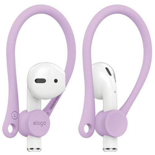 фото Крепление elago earhook для airpods (2 шт.), цвет лавандовый