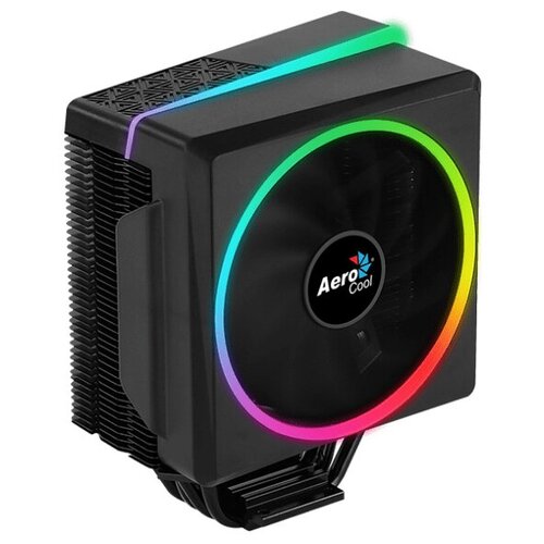 Кулер для процессора AeroCool Cylon 4, черный/ARGB кулер для процессора aerocool cylon 4