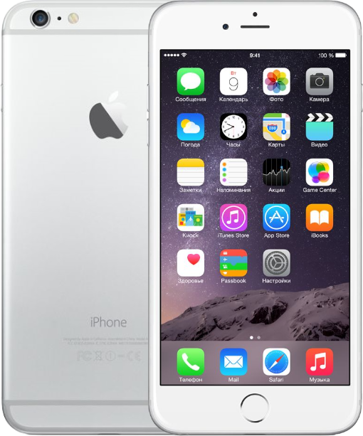 Смартфон Apple iPhone 6 Plus 32 ГБ, 1 SIM, серебристый