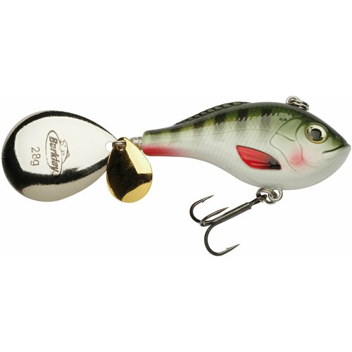 Тейл-спиннер Berkley Pulse Spintail XL 28g Perch (1572742) тейл спиннер columbia fishing tackle 15гр блесна для рыбалки блесна вращающаяся приманка на голавль язь окунь щука сом жерех судак