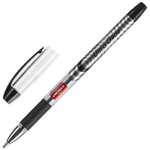 UNIMAX Ручка шариковая Ultra Glide 0.8 мм, черный цвет чернил, 1 шт.