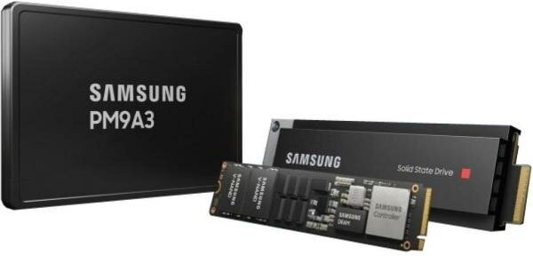 Samsung Enterprise SSD, 2.5(SFF/U.2), PM9A3, 960GB, NVMe/PCIE Gen4 x4, R6500/W1500Mb/s, IOPS(R4K) 580K/70K, MTBF 2M, 1 DWPD, OEM, 5 years, ( analog MZ