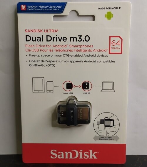 Флешка USB SANDISK Ultra Dual 64Гб, USB3.1, черный [sddd3-064g-g46] - фото №13