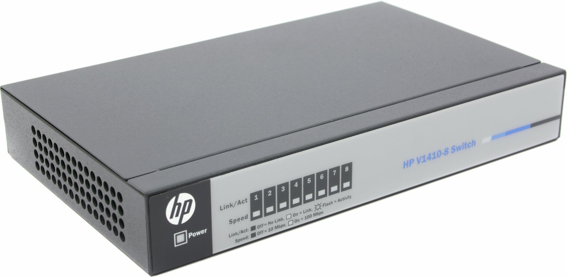 Коммутатор HP 1410-8 Switch (8 ports 10/100 Fanless Unmanaged desktop)(repl. for JD856A)