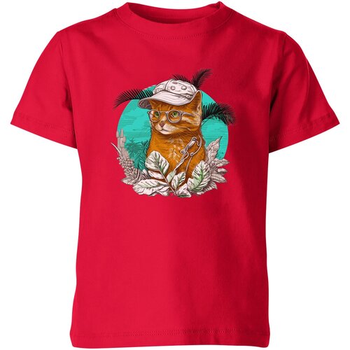 Футболка Us Basic, размер 6, красный женская футболка кот в кепке пляжный бездельник m красный