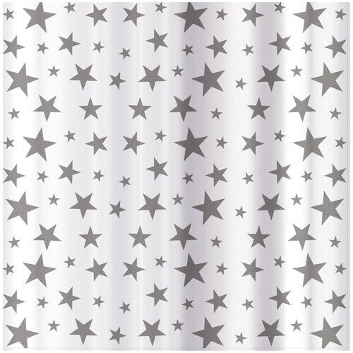 фото Тканевая штора unistor stars для ванной комнаты с водоотталкивающей пропиткой