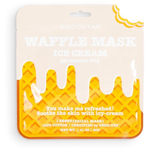 фото Kocostar маска waffle ice cream освежающая и смягчающая, 40 г