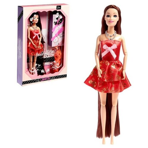 Кукла-модель шарнирная «Лейла» с набором платьев и аксессуарами, микс кукла модель катя с набором платьев и аксессуарами микс
