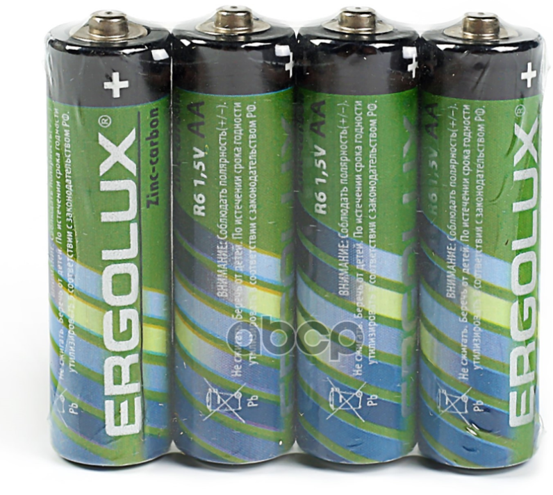 Батарейка Солевая Ergolux R6sr4 Aa 1,5v Упаковка 4 Шт. R6sr4 ERGOLUX арт. R6SR4