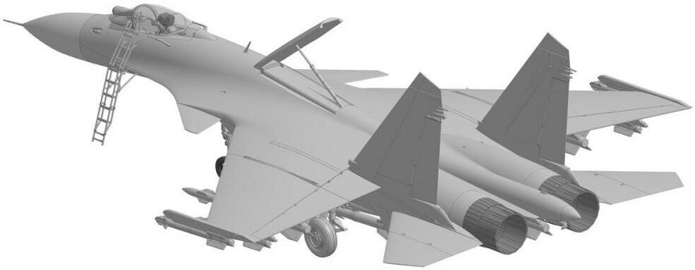 ZVEZDA Сборная модель Российский палубный истребитель Су-33 - фото №3
