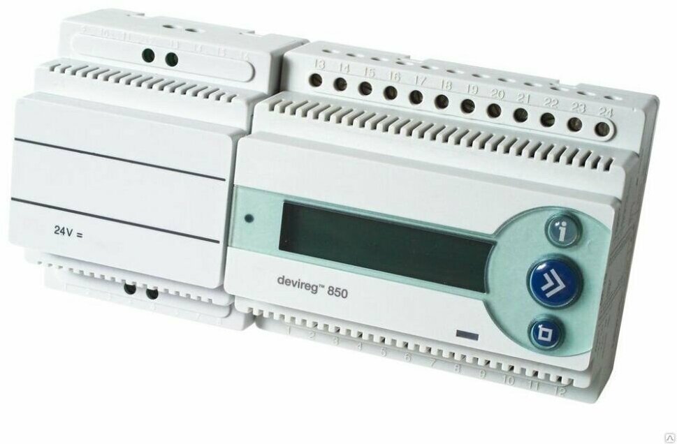 Терморегулятор электронный программируемый DEVIreg 850 для систем снеготаяния на кровле и в грунте - фотография № 2