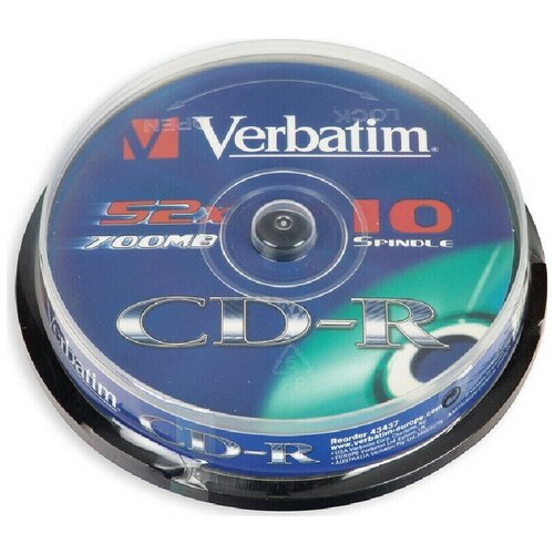 Носители информации CD-R, 52x, Verbatim Extra Protection, Cake/100, 43411