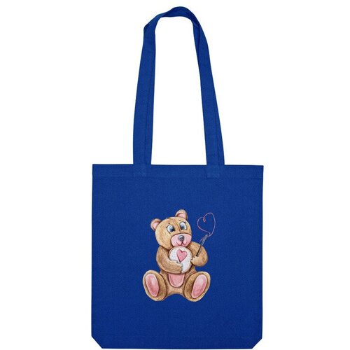 Сумка шоппер Us Basic, синий детская футболка мишка тедди милый медведь принт для детей 104 синий