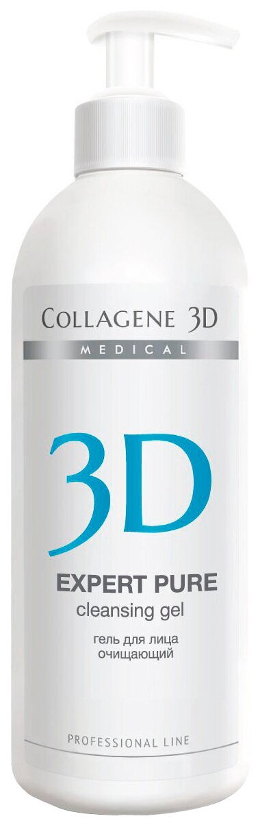 Medical Collagene 3D гель для лица очищающий Expert Pure, 500 мл, 0.5 г