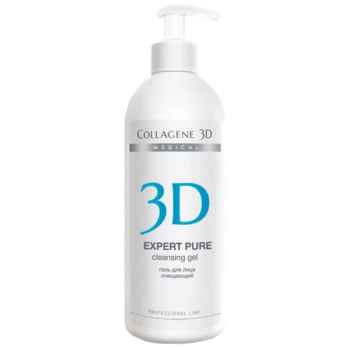 Medical Collagene 3D гель для лица очищающий Expert Pure, 500 мл, 0.5 г medical collagene 3d гель скраб для лица home line expert pure очищающий 75 мл