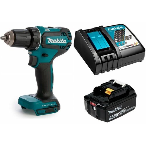 Дрель-шуруповерт аккумуляторная 50Нм 18В LXT Li-Ion 1x5Ач Makita DDF485RT 2089000₽