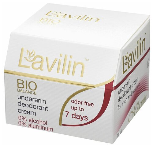 Lavilin Дезодорант Bio Balance 7 дней, крем, коробка, 10 мл