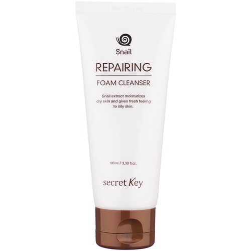 Secret Key пенка для умывания с муцином улитки Snail Repairing Foam Cleanser, 100 мл, 119 г