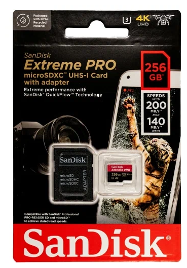 Карта памяти SanDisk Extreme Pro microSDXC Class 10 V30 A2