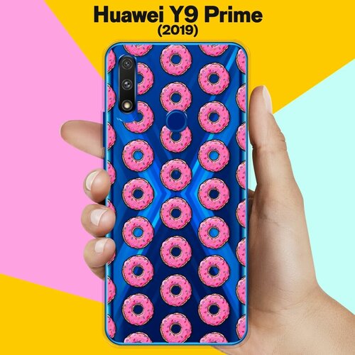 Силиконовый чехол Пончики на Huawei Y9 Prime (2019) силиконовый чехол узор из такс на huawei y9 prime 2019