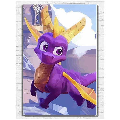 Картина по номерам на холсте игра Spyro Reignited Trilogy - 11526 В 60x40 картина по номерам на холсте игра spyro reignited trilogy ps xbox pc switch 11208 г 60x40