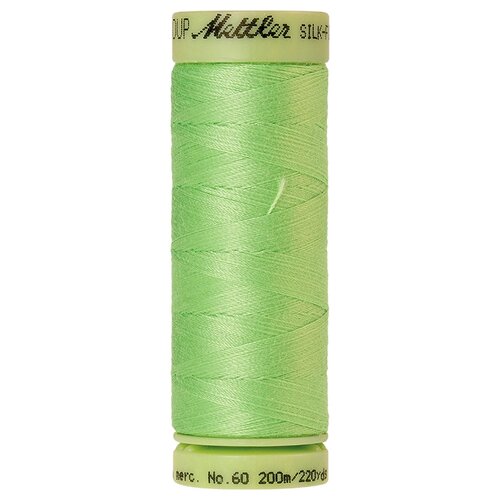 Нить для машинного квилтинга SILK-FINISH COTTON 60, 200 м 100% хлопок 1527 Jade Lime ( 9240-1527 ) нить для машинного квилтинга silk finish cotton 60 200 м 100% хлопок 1384 lime blossom 9240 1384