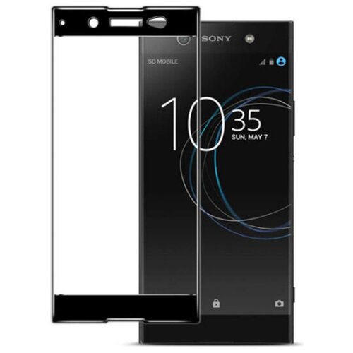 3D полноэкранное ультратонкое износоустойчивое сколостойкое олеофобное защитное стекло для Sony Xperia XA1 Ultra черный