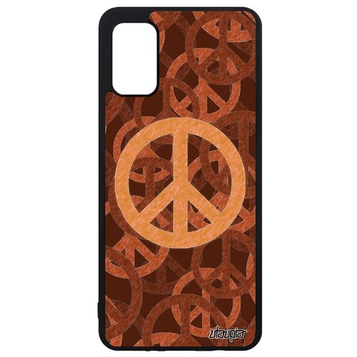фото Чехол для galaxy a41, "peace and love" рисунок мандала utaupia