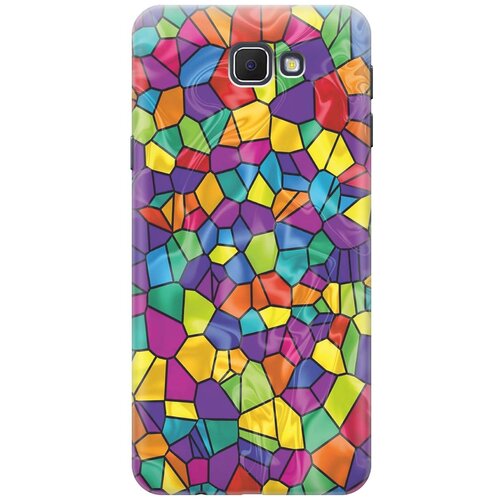 фото Cиликоновый чехол на samsung galaxy j5 prime / самсунг джей 5 прайс с принтом "яркая мозаика" gosso