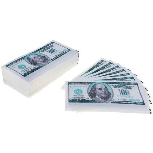 Набор сувенирных салфеток "100 долларов", 2-х слойные, 25 листов, 33х33 см, 1 набора