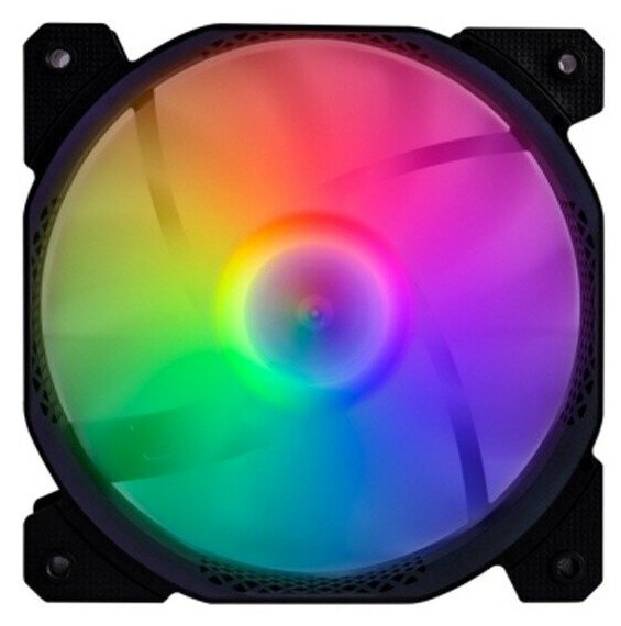 1STPLAYER Вентиляторы F1 Black 120mm, LED 5-color, 1000rpm, 3pin F1-BK bulk