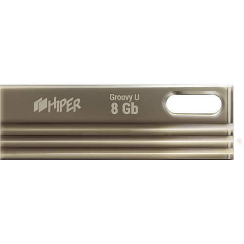 USB Flash накопитель 8Gb HIPER Groovy U8 Titan (HI-USB28GBU280S)