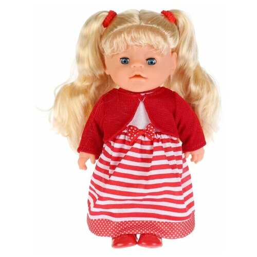 фото Кукла "карапуз" 30см, озвученный, в красном платье