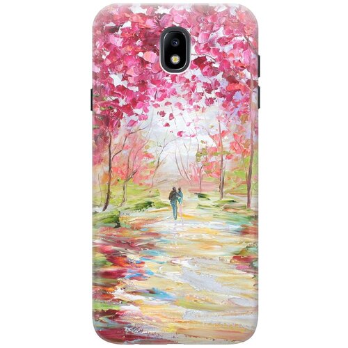 фото Re:paчехол - накладка artcolor для samsung galaxy j7 (2017) с принтом "весенняя роща"