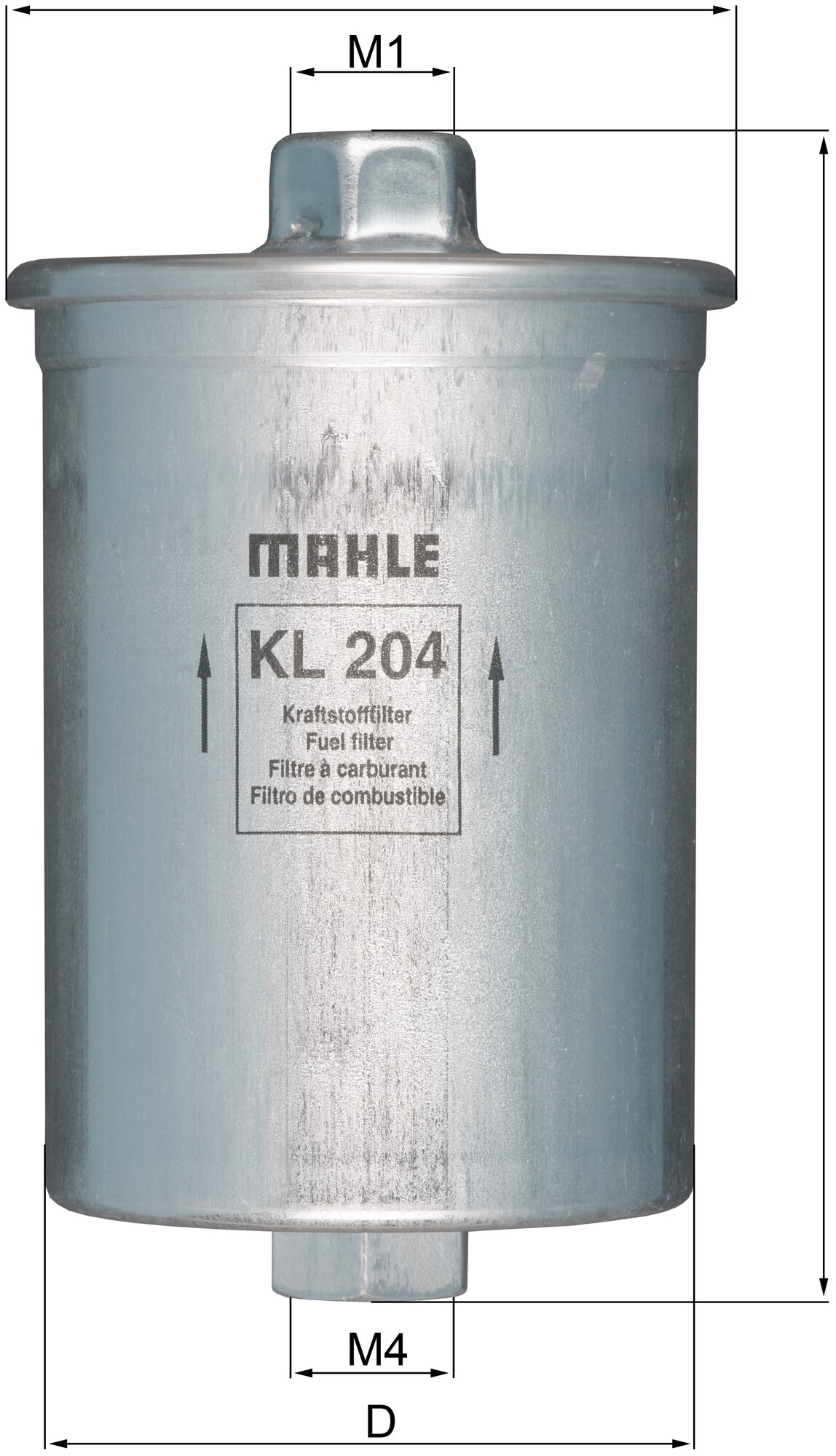 Фильтр топливный MAHLE KL 204