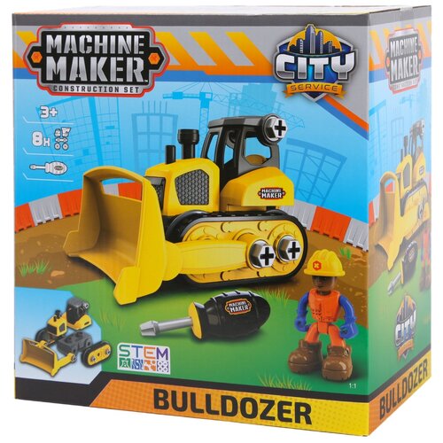 Конструктор Machine Maker Junior Builder 40012 Bulldozer Бульдозер, 8 дет.