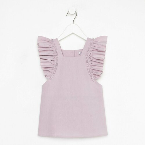 Платье Minaku, хлопок, однотонное, размер 98, розовый