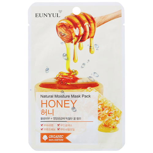 Eunyul Маска тканевая с экстрактом меда - Natural moisture mask pack honey, 22мл