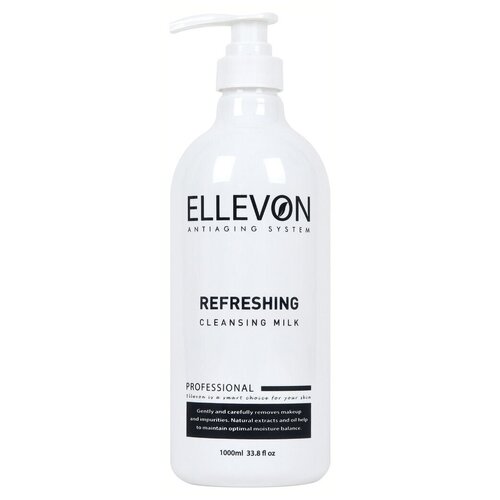 Ellevon молочко для лица освежающее очищающее Refreshing Cleansing Milk, 1000 мл, 500 г